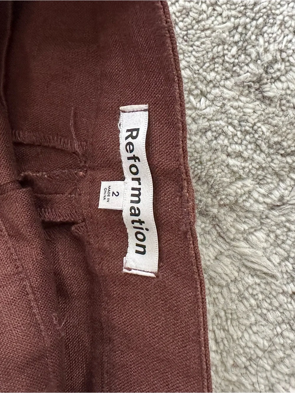 Reformation vesta linen pant
